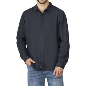 riverso RIVFabio Linnen overhemd voor heren, regular fit, lange mouwen, vrijetijdshemd, zomerhemd, linnen bovenstuk, effen, zwart, wit, beige, blauw, groen, S, M, L, XL, XXL, 3XL, 4XL, 5XL,