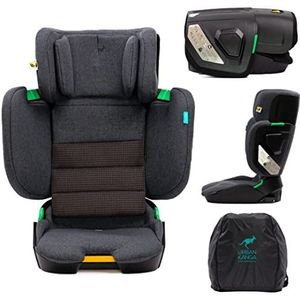 Urban Kanga Wallaroo Draagbaar en Opvouwbaar Autostoeltje ISOFIX i-size 100-150cm (Antraciet) (Antraciet)