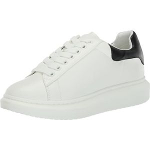 Steve Madden Glacer Damessneakers, zwart en wit, maat 39, Wit en zwart., 39 EU