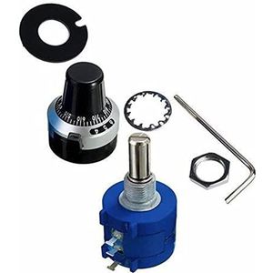 Optische rotatiecoder, 3590s Multiturn Rotary Encoder Potentiometer Draaien Tellen Draaiknop Meerdere Weerstanden(200 Ohm)