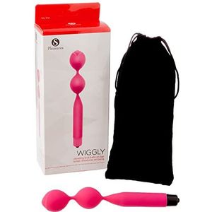 S Pleasures Wiggly Vibrating Love Balls On Bar Pink 0,16 160 g