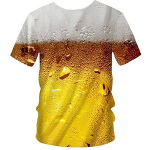Ffnkrnfi Mannen Zomer Grappig T-shirt Grappige Korte Mouwen Koppel Universeel Shirt Jongens en Meisjes T-Shirt Top Oversized, 00425, 4XL