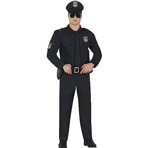 Politie & Detective Kostuums | Stoere Politieman Mark Justice Kostuum | Maat 48-50 | Carnaval kostuum | Verkleedkleding