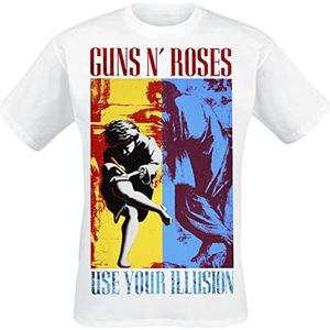 Guns N' Roses Use Your Illusion T-shirt wit L 100% katoen Band merch, Bands