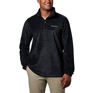 Columbia Men's Steens Mountain Half Zip Classic Fit Soft Pullover Fleece Jacket, Black, 1X