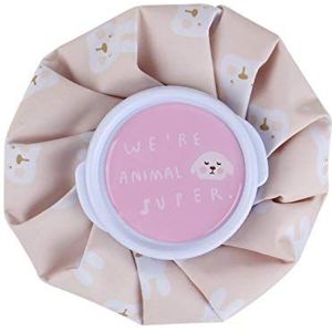 Warmwaterkruik 2 stuks 4 kleuren cartoon huishoudelijke warmwaterkruik zak dubbel gebruik zomer ijszak herbruikbare kniekop beenverlichting pijn ijszak handwarmer warmwaterzak (D)