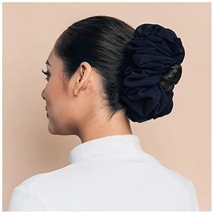Hoofdbanden ​Voor Dames Maleisische bos haar stropdas for moslim vrouwen chiffon rubberen band prachtige hijab volumizing scrunchie hoofddoek accessoires Haarband (Size : Deep Blue)