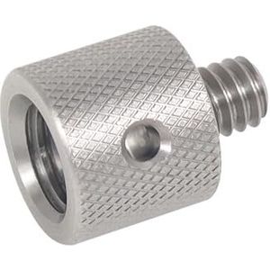 NovelGoal Roestvrij staal Inch 1/4-20 * 7 Mannelijk naar M10-1,5 * 7 Vrouwelijke Adapter Schroef Hoofd Statief Adapter Schroef Fotografie Accessoire met Versterkte Zijgat Buitenmaat D15* 20mm