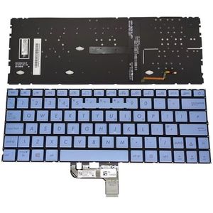 Verlicht toetsenbord met achtergrondverlichting voor ASUS Zenbook 13 UX334 UX334FL UX334FA UX334FAC Japans 0KNB0-162DUK00(UK Light blue)