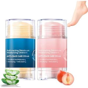 2 stuks crème voor voeten en handen – hydraterende balsem voor gebarsten hielen, droge huid, likdoorns en huiden – regenererende en verzachtende crème voor ruwe en gebarsten huid