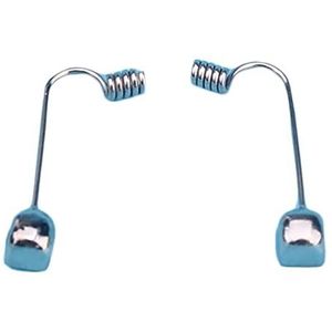 Neuskussentje Houder ， Neuspadhouder, vervangende metalen neuspadhouder, neusbrug, 1 paar zilveren metalen plug-in neuspads for brillen