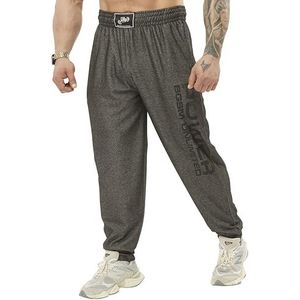 BIG SAM SPORTSWEAR COMPANY Oldschool baggy joggingbroek voor heren, met zakken, losse pasvorm, antraciet, M