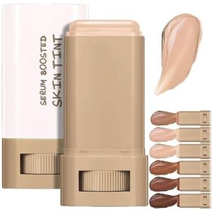 Covebalm Beauty Skin Tint, Covebalm Foundation Stick, Serum Boosted Skin Tint Balm, Skin Tint for Black Women, Moisturizer for Face, Evens Out Skin(04)