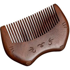 Houten kam, houten met brede tanden, for krullen, Chinese stijl massagekam, sandelhouten, draagbare