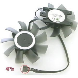 CF-12815S 75mm 12V 0.28A 4Pin voor INNO3D P106-100 RTX2060 GTX1660 1660S 1660ti RTX2070 8GB TWIN grafische kaartkoeler koelventilator(SINGLE-4PIN_NO RGB)