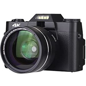 Videocamera Vlogcamera Recorder Digitale videocamera Vlog-camcorder for draagbare handheld 16X digitale zoom 30MP video en fotografie(With 16GB TF card,Cam Pro lens)