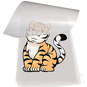 DTF Transfer Film 100 Vellen - A4 PET Heat Transfer Papier voor DIY Direct op T-Shirts.Sokken, Tassen, 8,3""x 11,7 cm