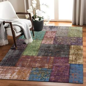 TILLOWT Vintage tapijt voor woonkamer, groot wasbaar zacht laagpolig tapijt voor slaapkamer Klassiek tapijt voor keuken, kantoor, eetkamer (Color : B, Size : 200 * 300CM)