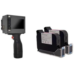 Handbediend Inkjet-printerpistool 16,8 V 600 dpi 12,7 mm Draagbaar Intelligent sneldrogend logo Afdrukken in meerdere formaten(Machine with 2 Ink)