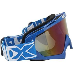 Spons Pad Voor Crossmotor Goggles Anti-Slip Folding PC Lens ATV Zand Winddicht Schaatsen Elastische Anti-Impact Vrouwen (Bril met blauwe montuurkleur)