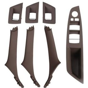 Auto interieurdeurgrepen 7-delige Set Voor BMW 5-serie F10 F18 523 525 528 LHD RHD Auto-interieurdeurgreepafdekking(RHD Moka)