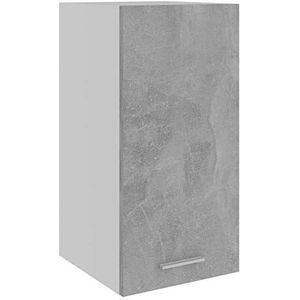 Rantry Hangkast grijs beton 29,5 x 31 x 60 cm van meerlaags hout, dressoir keukenkast, opbergkast