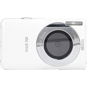 8K Digitale Camera, 16x Zoom Selfiecamera Autofocus met 2,7 Inch HD-scherm voor Fotografie Video-opname, 68MP Draagbare Vlogcamera voor op Reis (Wit)