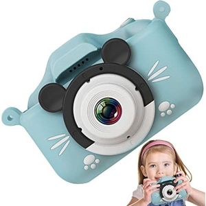 Cartoon digitale camerabehuizing,Schattige Muis Kids Camera Shell Waterdicht - Camera siliconen beschermer Cartoon wasbare siliconen peuter camera verjaardagscadeau Delr