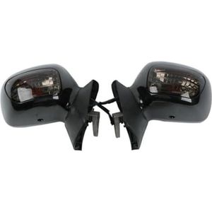 Motorfiets zijspiegels Voor Goldwing GL1800 2001-2011 Zwarte Motorfiets Achteruitkijkspiegels Met Signaallichtbehuizing Richtingaanwijzer Achteruitkijkspiegel