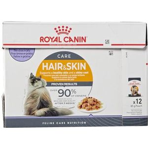 Royal Canin Intense Beauty Cat Food - 12 x 85 gr Package - Total: 1020 gr