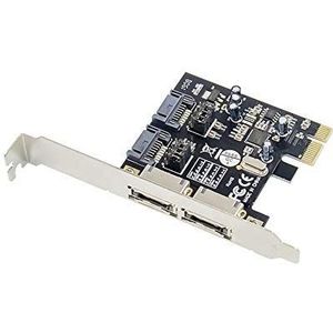 MEO PCIE naar SATA Gen III 6G PCIe-kaart PCI-E naar 2-poort SATA/ESATA Converterkaart ASM1061 Chipset sata3.0 esata-kaart