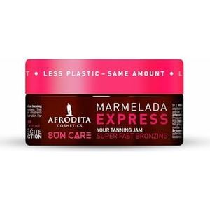 Afrodita Cosmetics Sun Care Bruiningsversneller voor snelle en intensieve bruining, met 100% organische kokosolie, karité en cacaoboter, siliconenvrij, veganistisch (Express)