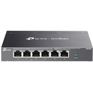 TP-Link - OMADA 6-Poorts Switch - 10/100 MBPS - Desktop - 4-Poorts PoE