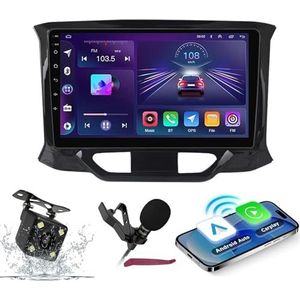 Android 14 Autoradio Navi voor L-ADA X-RAY 2015-2019 9 ""Screenradio met draadloze carplay Android Auto GPS Navigatieondersteuning Bluetooth 5.0 HIFI FM 5G-WiFi SWC MIC-camera,M120s
