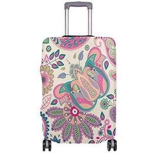 MONTOJ Roze Paisley Bloemen Patroon Koffer Cover Bagage Cover ALLEEN Cover