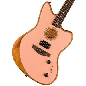 Fender Acoustasonic Player Jazzmaster Shell Pink - Akoestische gitaar