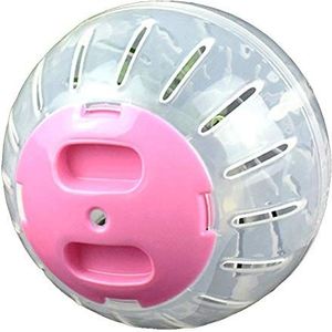 Hamster Gym Ball, Jogging Travel Balls Speelgoed voor Gerbils Dwerghamsters, roze blauw (Pink-10cm)