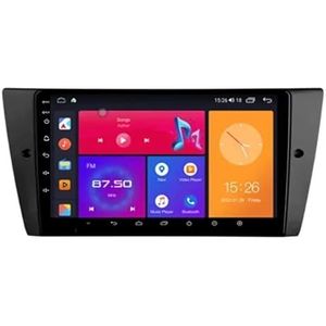 Android 13 Autoradio 9 inch Touch scherm dubbele Din auto stereo voor BMW 3-Series E90 E91 E92 E93 2005-2013 met Bluetooth/FM radio/wifi/USB/stuurwielbediening/GPS(4 Core 4+64G)