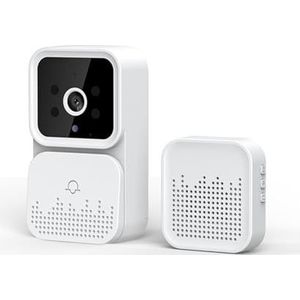 Draadloze deurbelcamera, Draadloze slimme videodeurbel 2.4G WiFi, 2-kanaals, nachtzicht, cloudopslag, beveiligingscamera