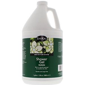Shikai - Dagelijkse vochtinbrengende douchegel, rijk aan aloë vera en havermout die de huid merkbaar zachter en gezonder maakt, verlichting voor de droge huid, zachte zeepvrije formule (Gardenia, 1