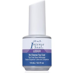IBD LED/UV Intense Seal - No Cleanse Top Coat, 14 ml - MADE IN USA - Hoogglansverzegeling voor gel & acryl - zonder napoetsen en polijsten - UV/LED-uitharding