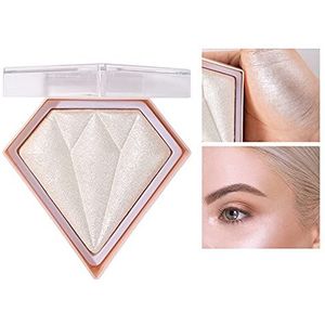 Glitterblush voor het gezicht, glinsterend roze, make-uppoeder, contourcorrectie, glanzend rood (#01 parelwit)