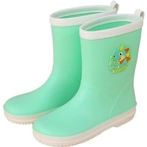 Regenschoenen for jongens en meisjes, regenlaarzen, waterdichte schoenen, antislip regenlaarzen(Color:Green,Size:Size 23/23.5cm)