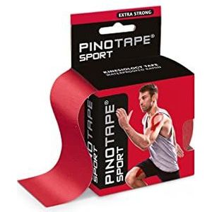 Pinotape Sport kinesiologische tape 5 cm x 5 meter rood 2-pack