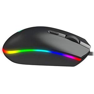 Gaming-muis PC-gamingmuizen Zwarte computermuizen met RGB-verlichte muis Marquee Design Notebook-spellen E-Sports Toegewijd 3-snelheden instelbaar 1600dpi RGBS900