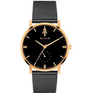 Elegant Mannen Horloge van het Metaal van het staal Mesh Belt wrap armband kwarts polshorloge (Size : 3)