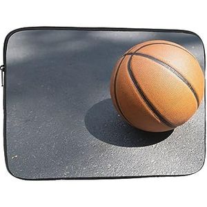 Basketbal bal print Laptop Case Waterdicht Schokbestendig Computer Sleeve cover Laptop Protector Voor Reizen Werk 17 inch