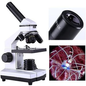 40x-2000x Microscoop Voor Kinderen, Studenten En Volwassenen, High-Definition Biologische Microscoop, Dubbele LED-Lichtbron, Nauwkeurige En Fijne Focus, Biologisch Onderwijs