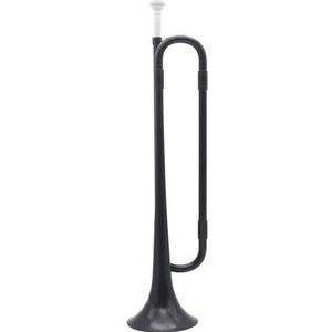 B Platte Bugel Trompet Schoolband Plastic Hoorn Met Mondstuk Messing Muziekinstrument Voor Beginners (Color : Bk)