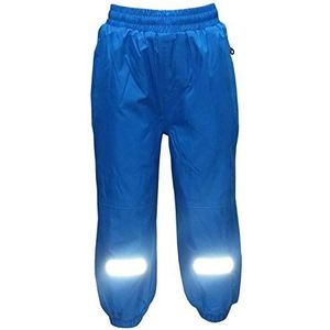 Outburst - Jongens Meisjes regenbroek skibroek sneeuwbroek fleece voering waterdicht, blauw